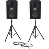 Buy ???? Peavey Peavey PV115 Speaker Pair With Stands And Cables ????