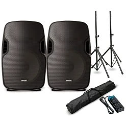 Deals ???? Gemini Gemini AS-08TOGO 8" Powered Bluetooth PA Speaker Pair And Power Strip ????