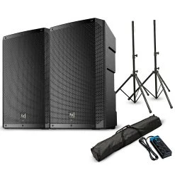 Cheap ???? Electro-Voice Electro-Voice ELX200-15P 15" Powered Speaker Pair With Stands And Power Strip ????