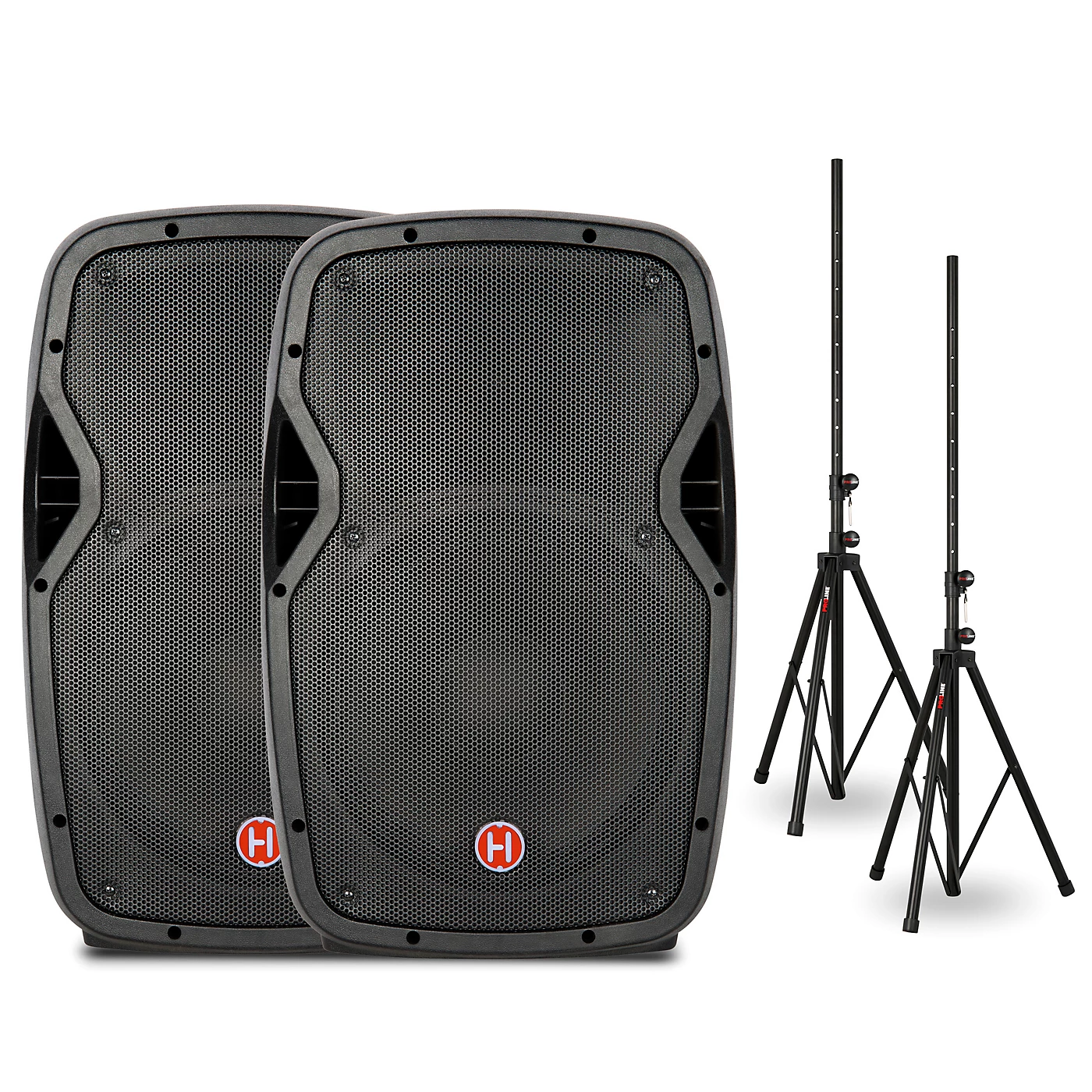 Budget ✨ Harbinger Harbinger Package With VARI V1012 12" Powered Speakers And Stands ???? 3 Budget ✨ Harbinger Harbinger Package With VARI V1012 12" Powered Speakers And Stands ????