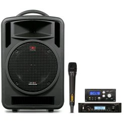 New ???? Galaxy Audio TV10-C010H000G Galaxy Audio Traveler 10 Portable PA System With CD Player, One Wireless Receiver, And One Handheld Microphone ⌛