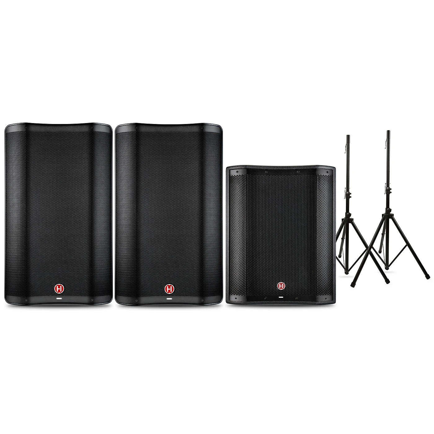 Flash Sale ???? Harbinger Harbinger VARI 2300 Series Powered Speakers And V2318S Subwoofer Package With Speaker Stands 15" Mains ???? 3 Flash Sale ???? Harbinger Harbinger VARI 2300 Series Powered Speakers And V2318S Subwoofer Package With Speaker Stands 15" Mains ????