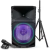 Flash Sale ???? Gemini Gemini GSW-T1500PK 15" Rechargeable Weather Resistant Portable Speaker With Speaker Stand And Microphone ????