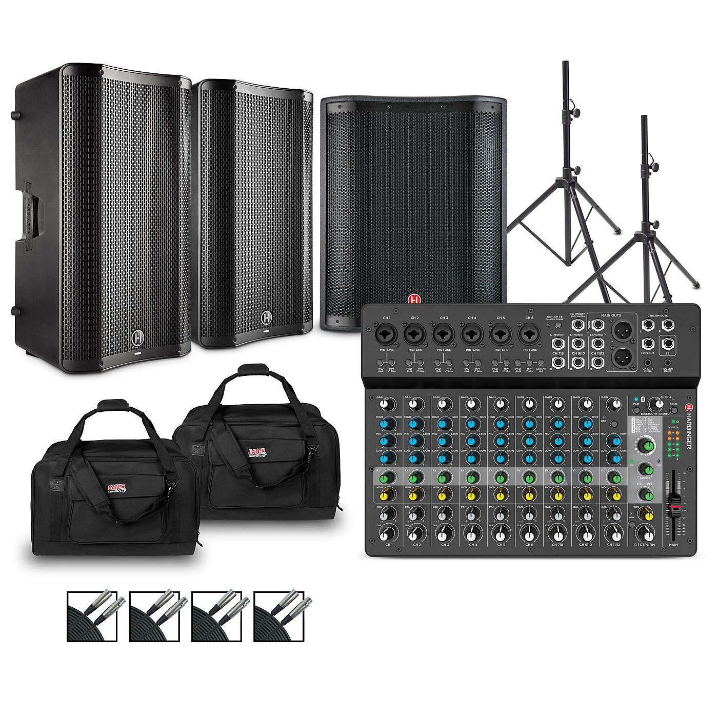 Top 10 ???? Harbinger Harbinger LV14 Mixer Package With VARI V4100 Powered Speakers, VARI2318S Subwoofer, Stands, Cables And Tote Bags 15" Mains ???? 3 Top 10 ???? Harbinger Harbinger LV14 Mixer Package With VARI V4100 Powered Speakers, VARI2318S Subwoofer, Stands, Cables And Tote Bags 15" Mains ????